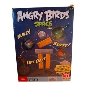 Mattel Angry Birds Space Game 2012 Incomplete Missing Half Of Asteroid